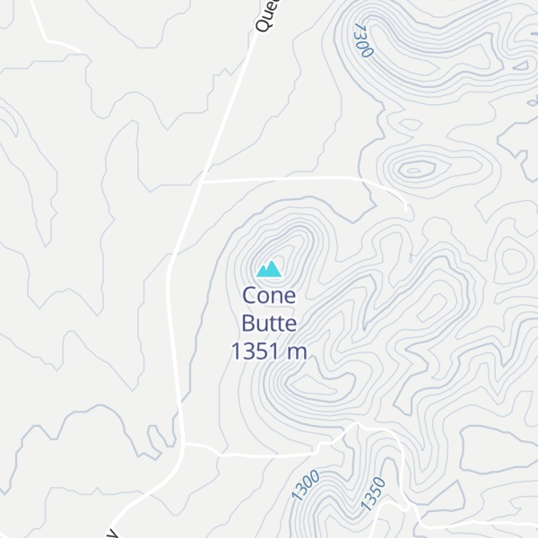 Map of Cone Butte