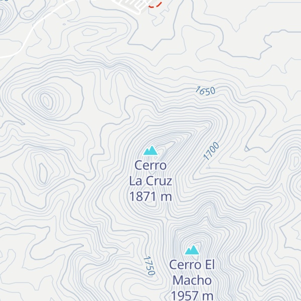 Map of Cerro La Cruz