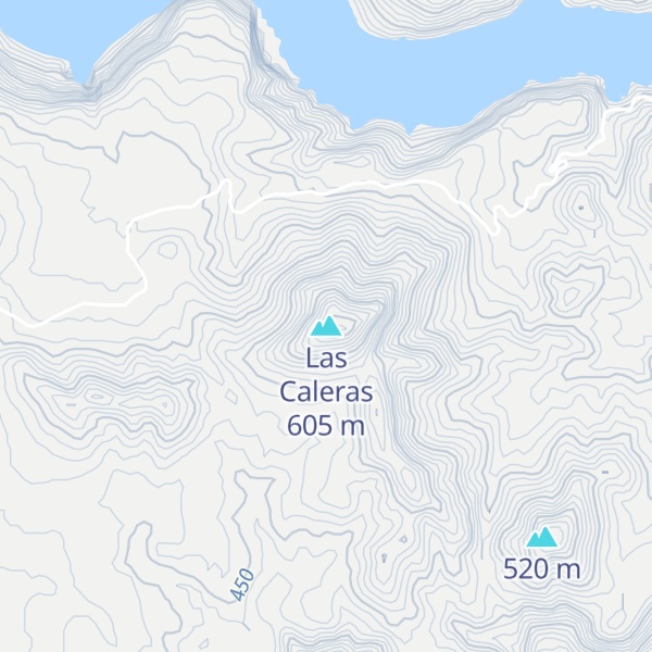 Map of Las Caleras