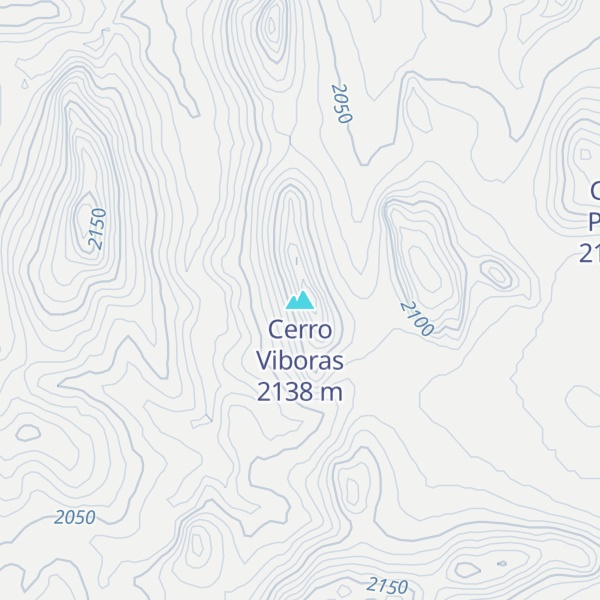 Map of Cerro Viboras