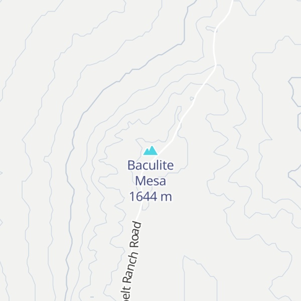 Map of Baculite Mesa