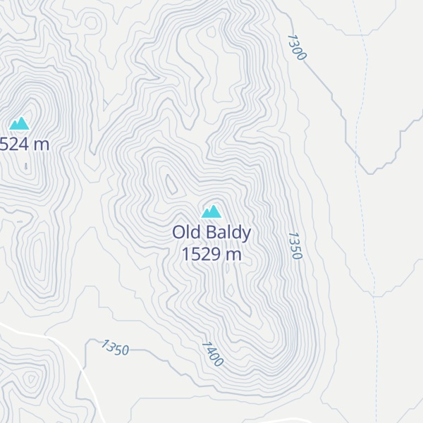 Map of Old Baldy