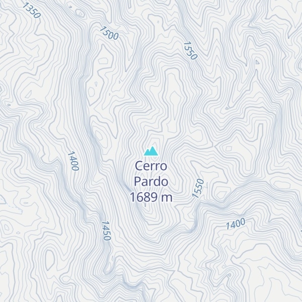 Map of Cerro Pardo