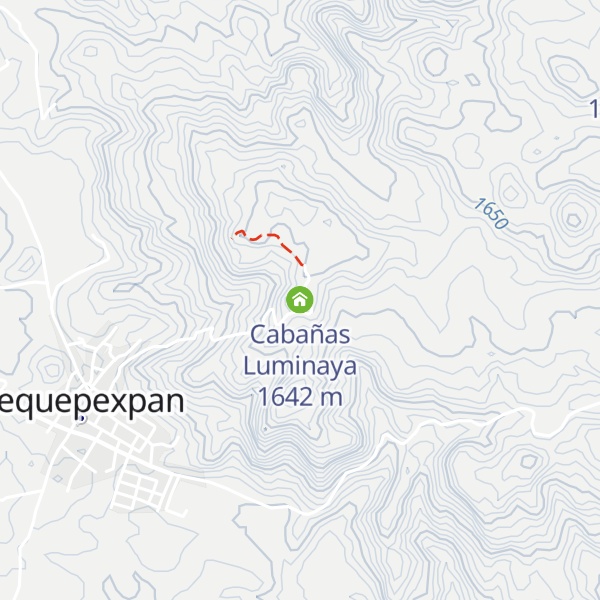 Map of Cabañas Luminaya