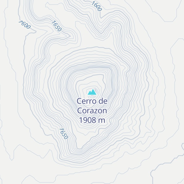 Map of Cerro de Corazon