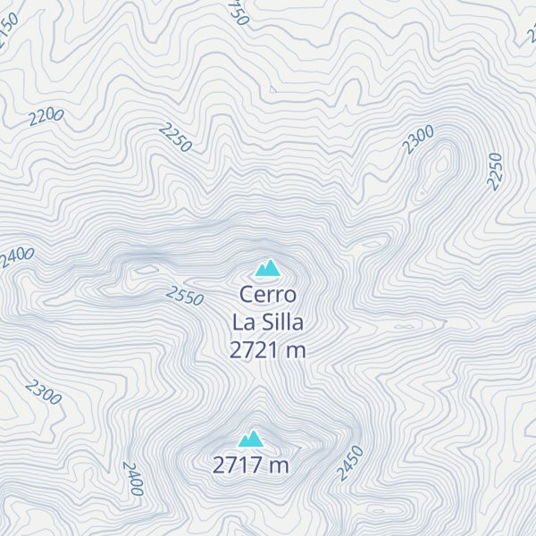 Map of Cerro La Silla