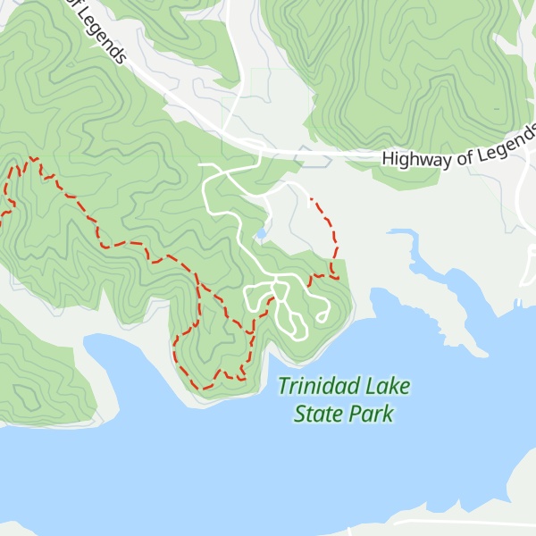 Map of Trinidad Lake Visitor Center