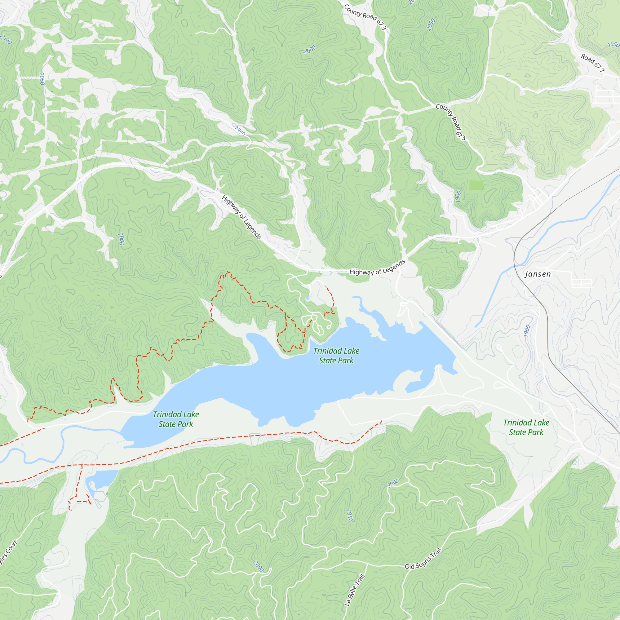 Trinidad Lake Visitor Center map