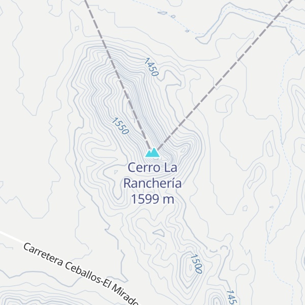Map of Cerro La Ranchería