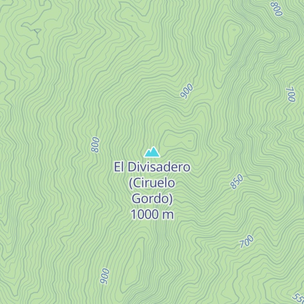 Map of El Divisadero (Ciruelo Gordo)