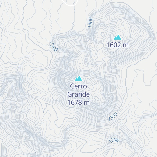 Map of Cerro Grande