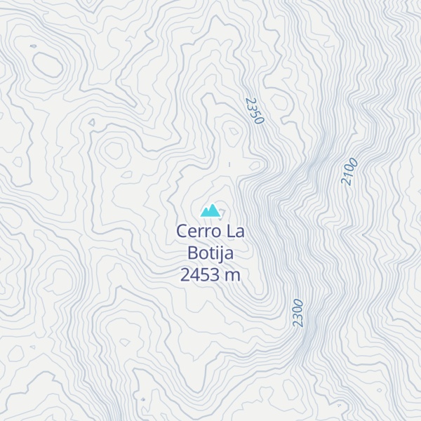 Map of Cerro La Botija
