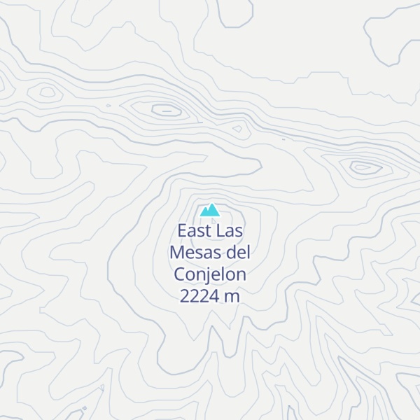 Map of East Las Mesas del Conjelon