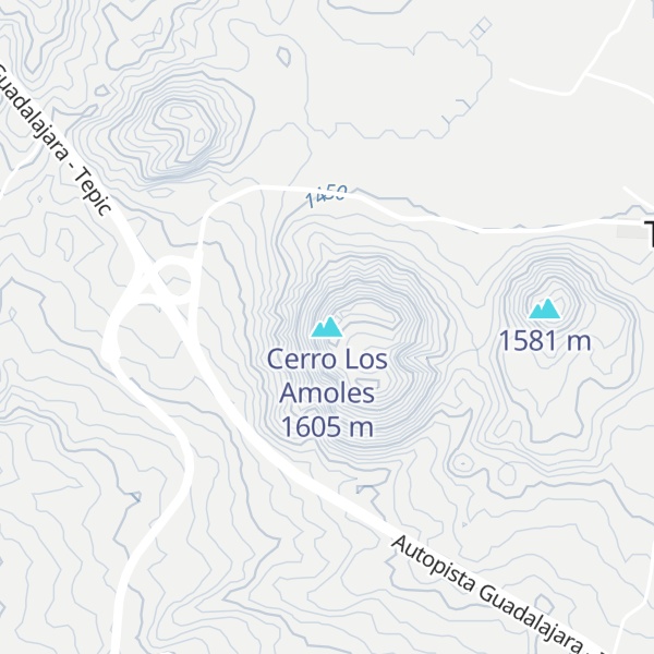 Map of Cerro Los Amoles