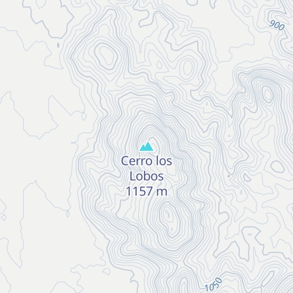 Map of Cerro los Lobos