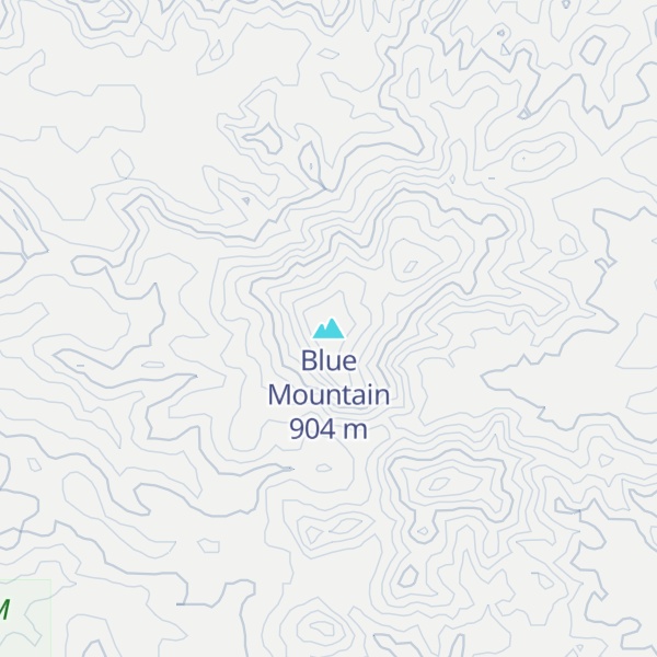 Map of Blue Mountain