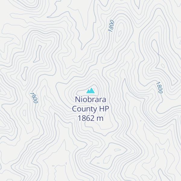 Map of Niobrara County HP