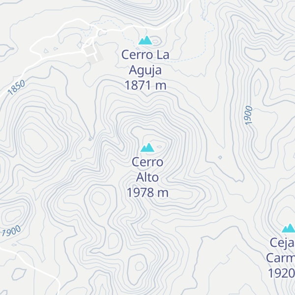 Map of Cerro Alto