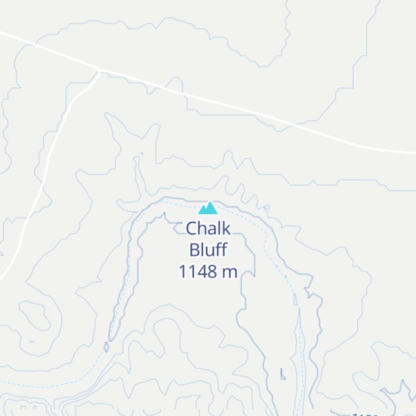 Map of Chalk Bluff