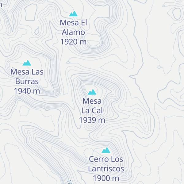Map of Mesa La Cal