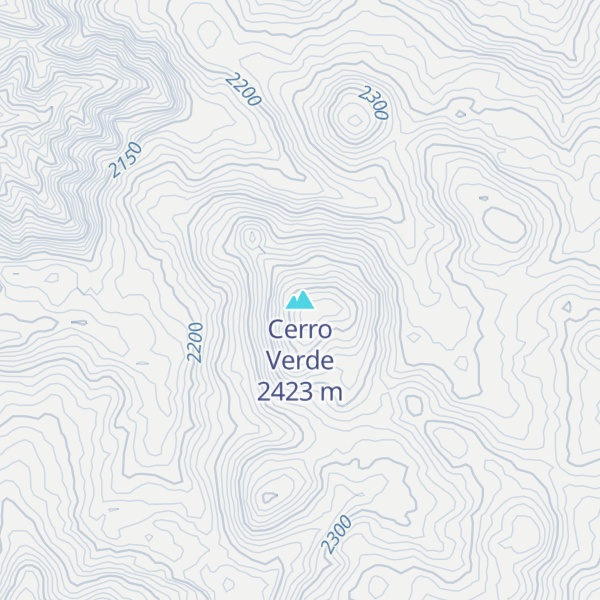 Map of Cerro Verde