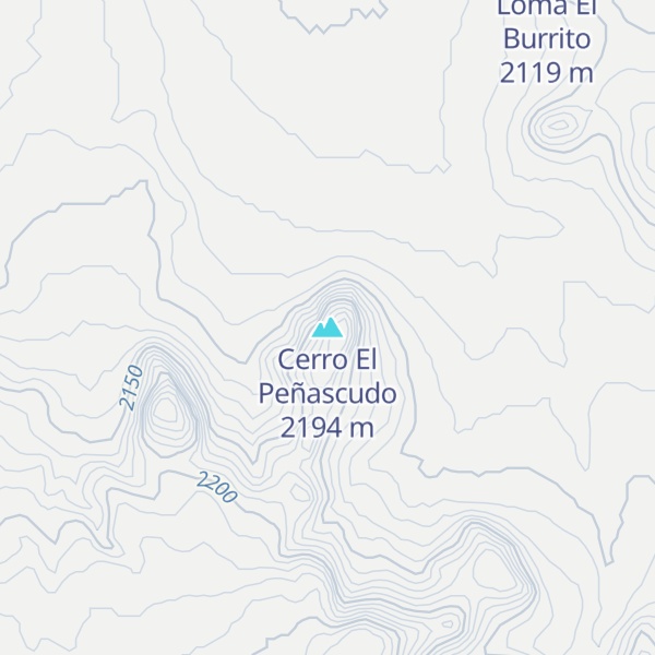 Map of Cerro El Peñascudo
