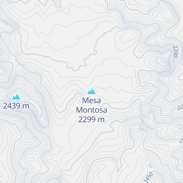 Map of Mesa Montosa