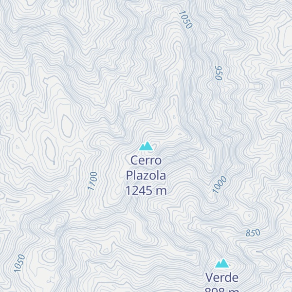 Map of Cerro Plazola