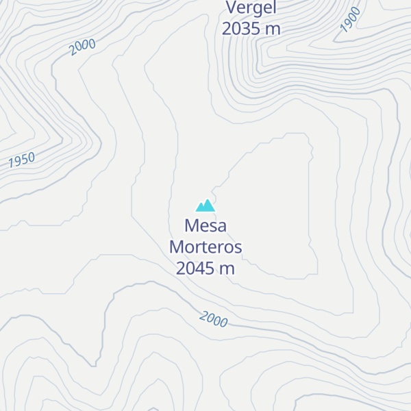 Map of Mesa Morteros