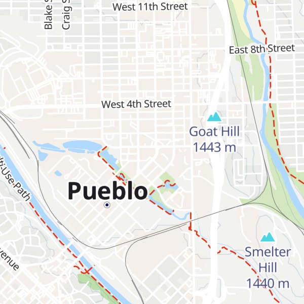 Map of Pueblo Visitor Information Center