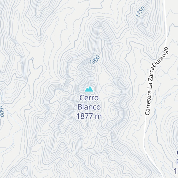 Map of Cerro Blanco