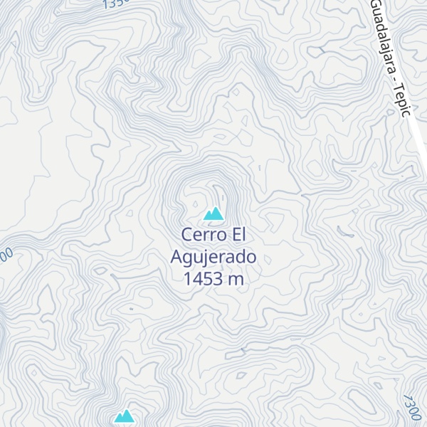 Map of Cerro El Agujerado
