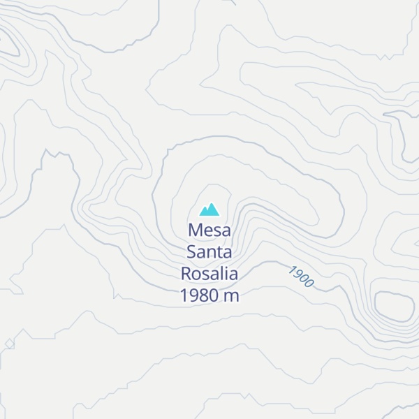 Map of Mesa Santa Rosalia