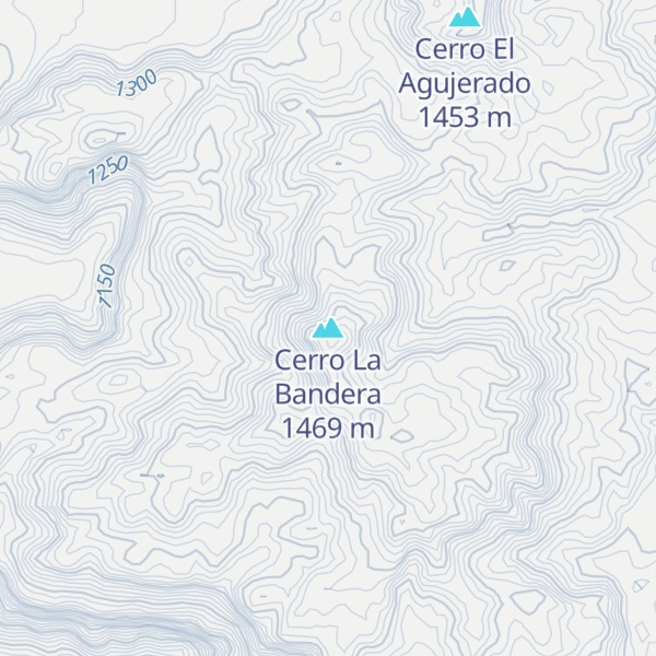 Map of Cerro La Bandera