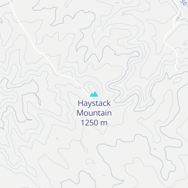 Map of Haystack Mountain