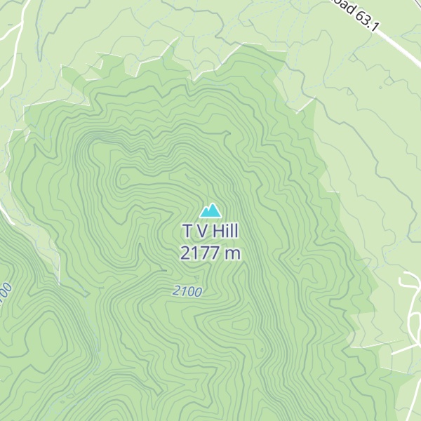Map of T V Hill