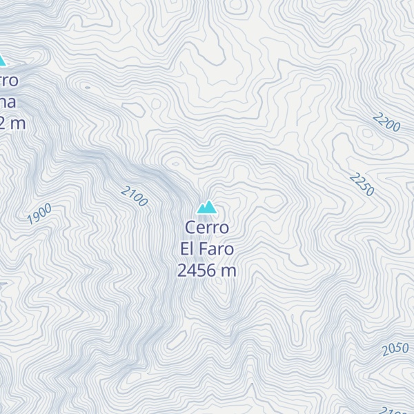 Map of Cerro El Faro