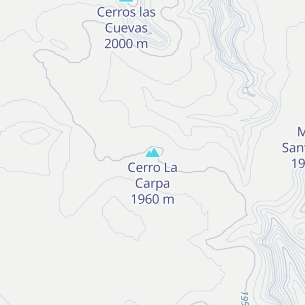 Map of Cerro La Carpa