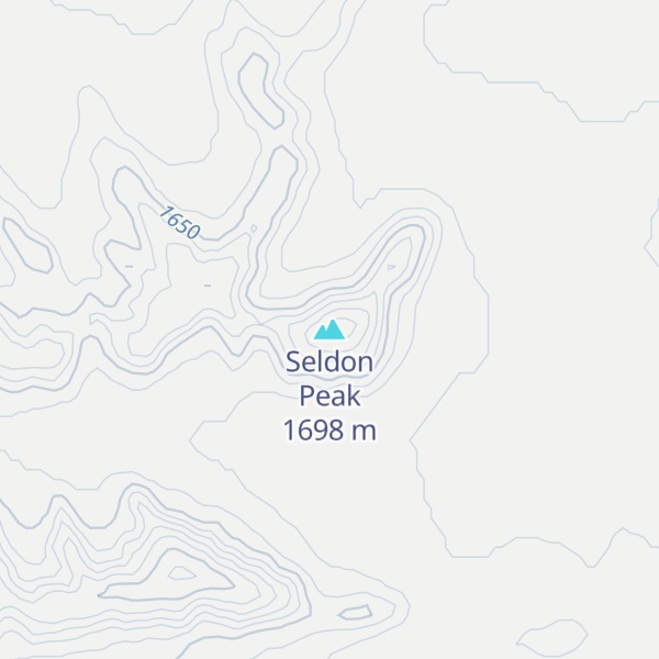 Map of Seldon Peak