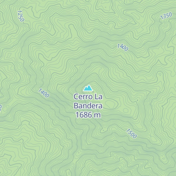 Map of Cerro La Bandera