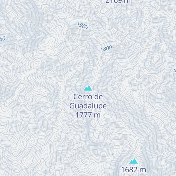 Map of Cerro de Guadalupe