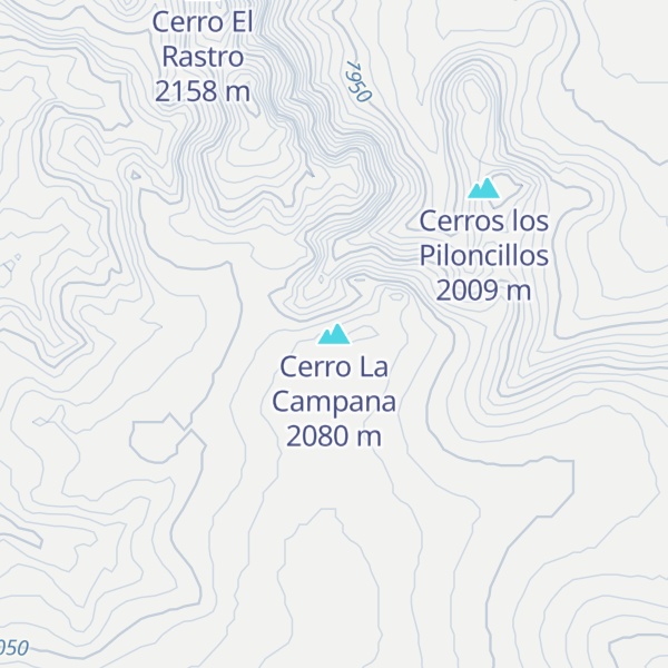 Map of Cerro La Campana