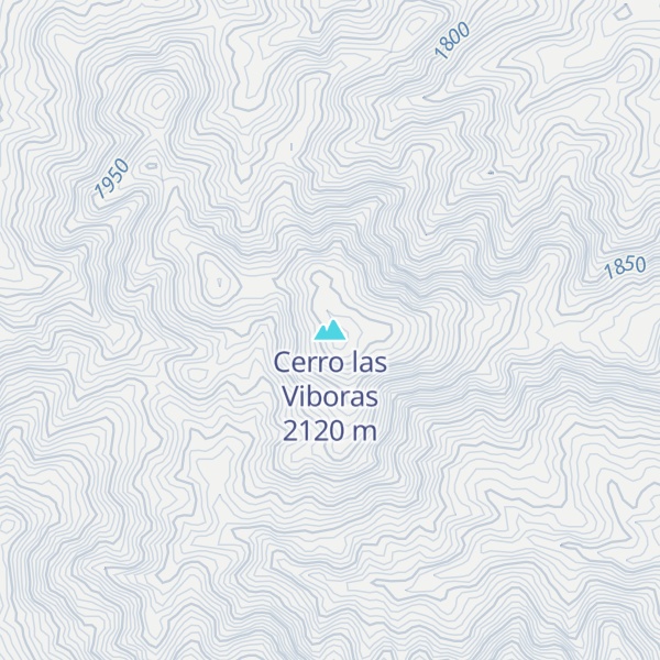 Map of Cerro las Viboras
