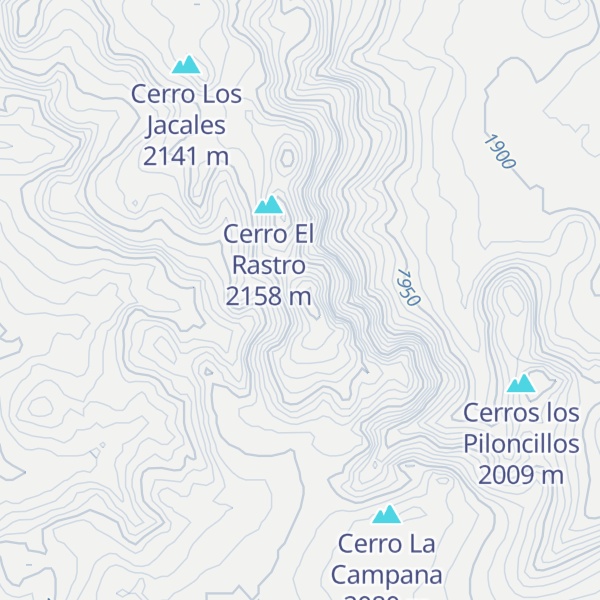 Map of Cerro Divisadero