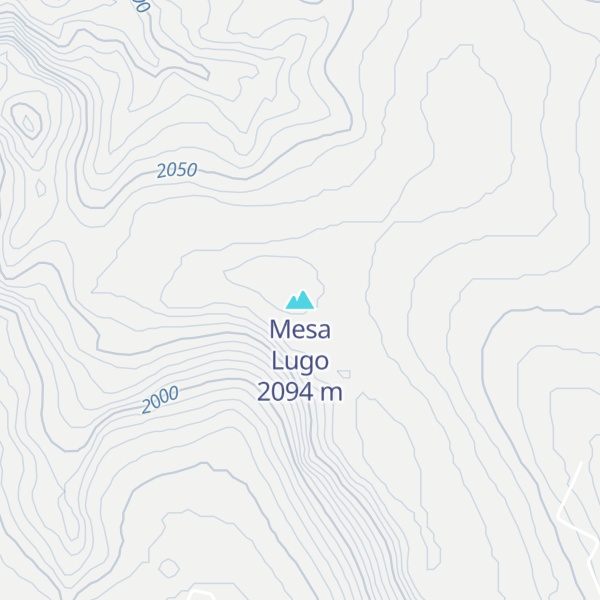 Map of Mesa Lugo