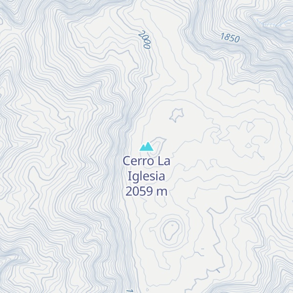 Map of Cerro La Iglesia