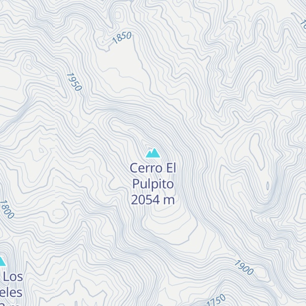 Map of Cerro El Pulpito