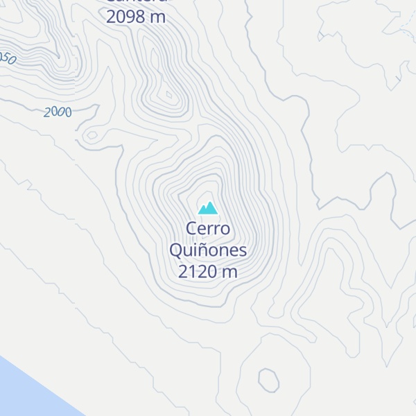 Map of Cerro Quiñones