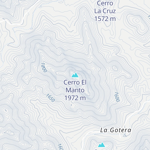 Map of Cerro El Manto