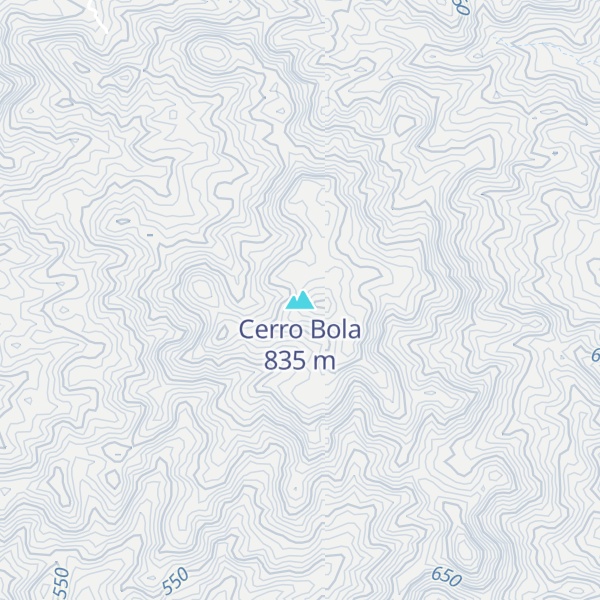 Map of Cerro Bola